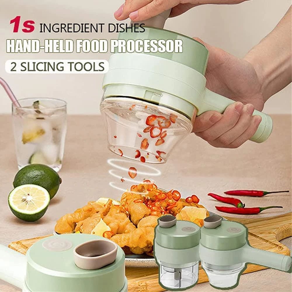 4 In 1 Portable Electric Vegetable Cutter